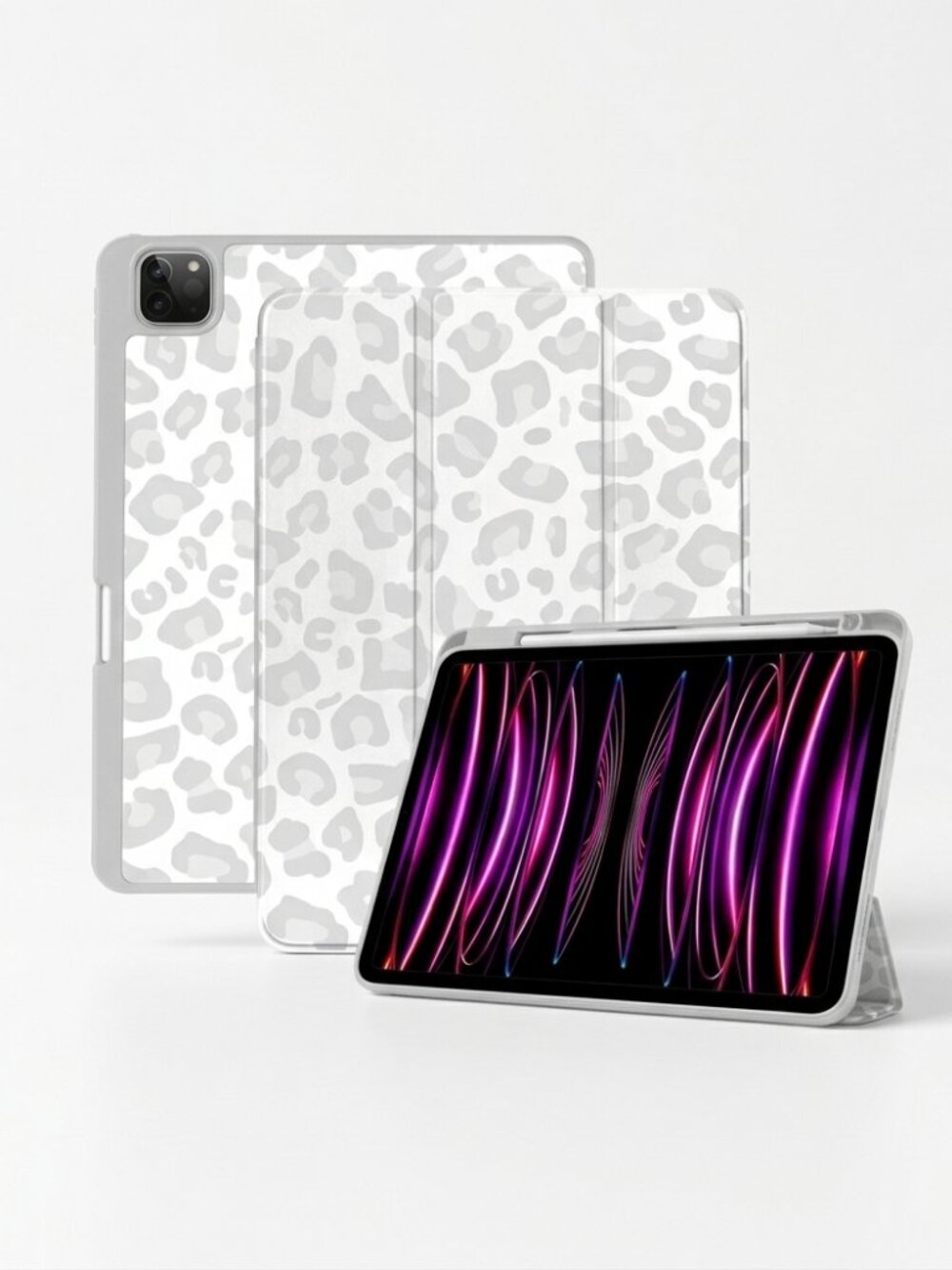 iPad Pro 11-inch case(1st–4th gen,2018–2022)featuring pencil holder and TPU back